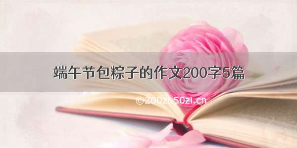 端午节包粽子的作文200字5篇