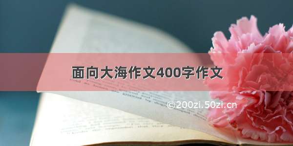 面向大海作文400字作文