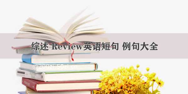 综述 Review英语短句 例句大全