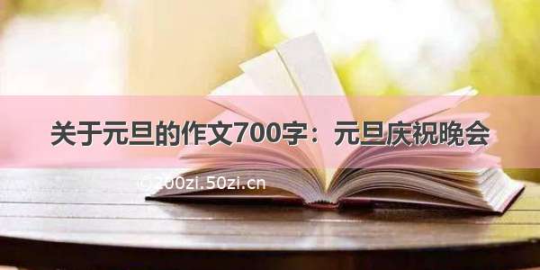 关于元旦的作文700字：元旦庆祝晚会