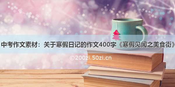 中考作文素材：关于寒假日记的作文400字《寒假见闻之美食街》