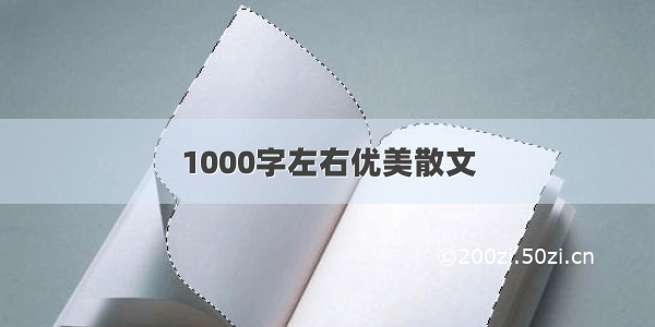 1000字左右优美散文