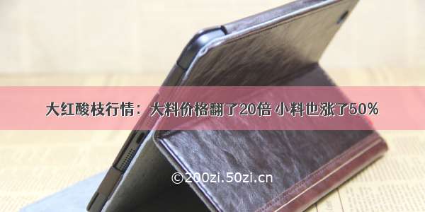 大红酸枝行情：大料价格翻了20倍 小料也涨了50%