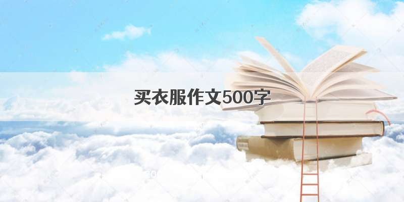 买衣服作文500字