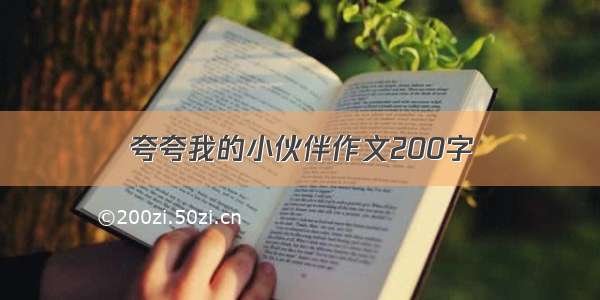 夸夸我的小伙伴作文200字