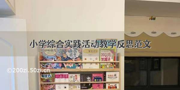 小学综合实践活动教学反思范文