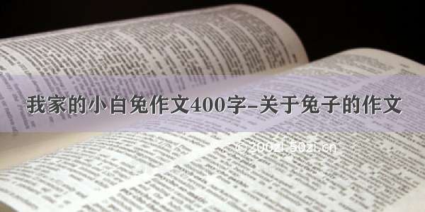 我家的小白兔作文400字-关于兔子的作文