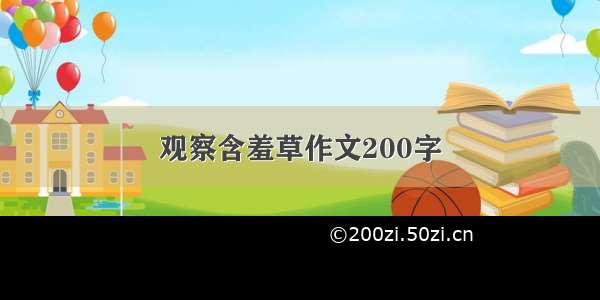 观察含羞草作文200字