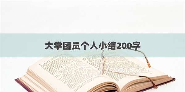 大学团员个人小结200字