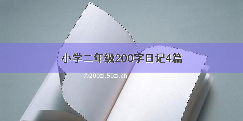 小学二年级200字日记4篇