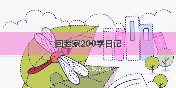 回老家200字日记