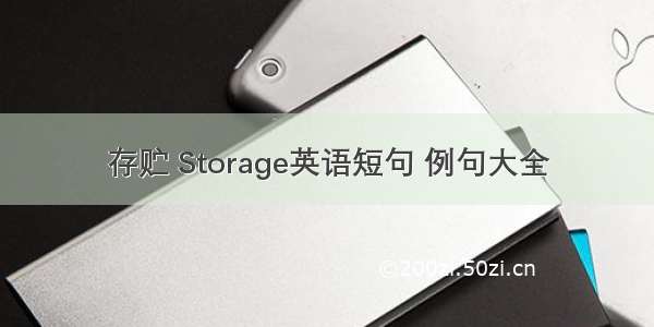 存贮 Storage英语短句 例句大全