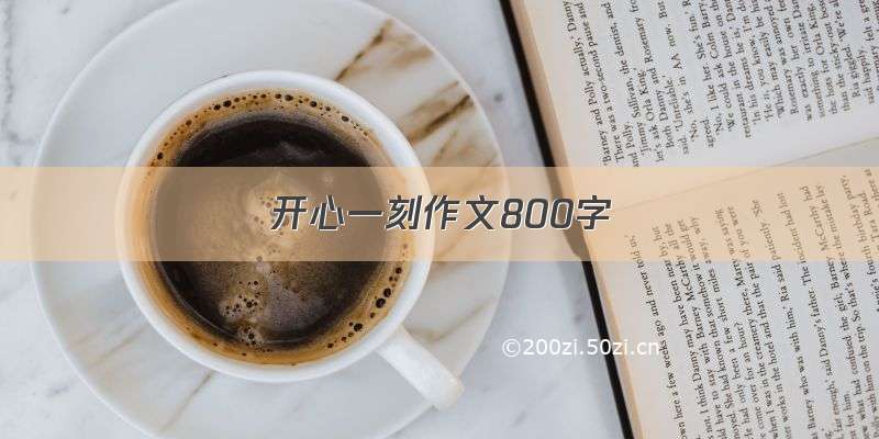 开心一刻作文800字