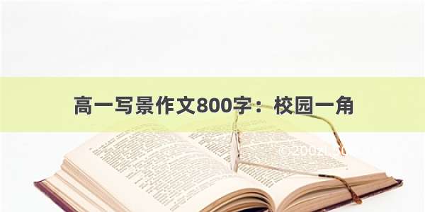 高一写景作文800字：校园一角