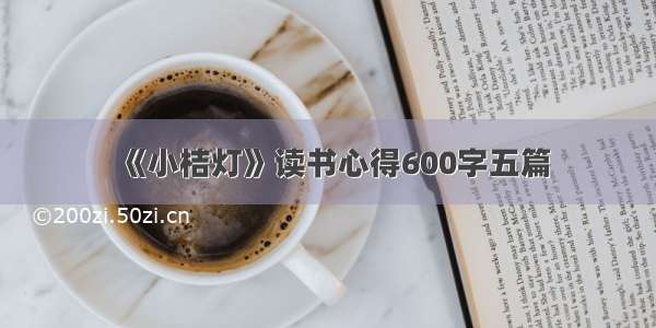 《小桔灯》读书心得600字五篇