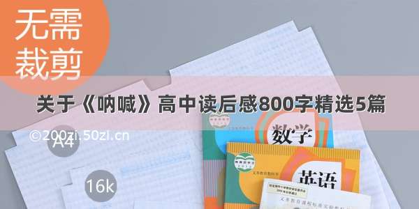 关于《呐喊》高中读后感800字精选5篇