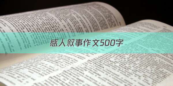 感人叙事作文500字