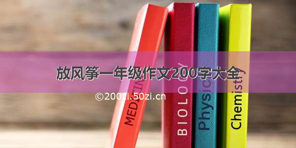 放风筝一年级作文200字大全