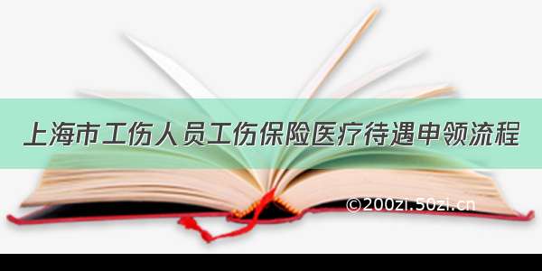 上海市工伤人员工伤保险医疗待遇申领流程