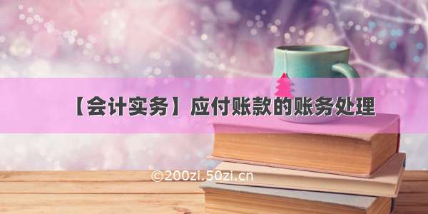 【会计实务】应付账款的账务处理