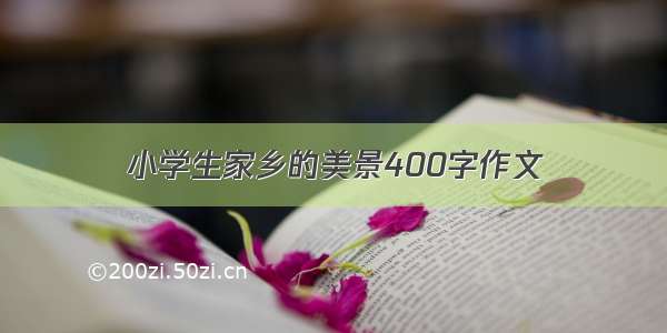 小学生家乡的美景400字作文