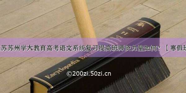 江苏苏州学大教育高考语文系统复习提高班师资力量如何？【寒假班】