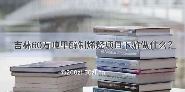 吉林60万吨甲醇制烯烃项目下游做什么？