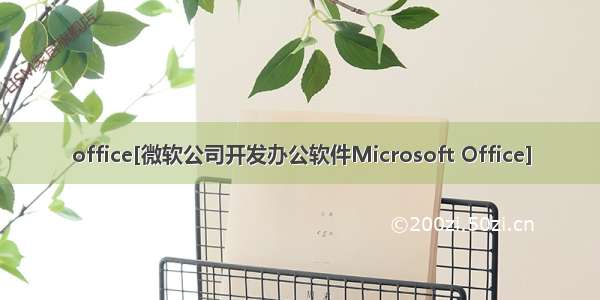 office[微软公司开发办公软件Microsoft Office]