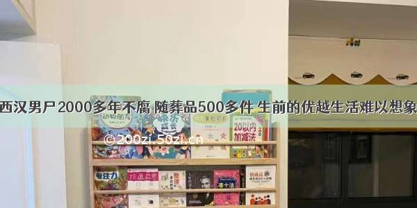 西汉男尸2000多年不腐 随葬品500多件 生前的优越生活难以想象