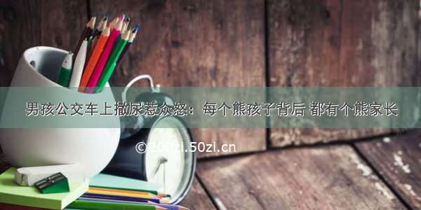 男孩公交车上撒尿惹众怒：每个熊孩子背后 都有个熊家长