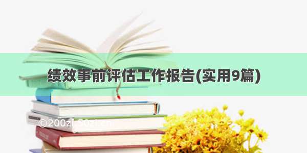 绩效事前评估工作报告(实用9篇)