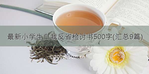 最新小学生自我反省检讨书500字(汇总9篇)