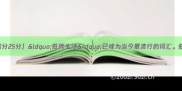 第二节书面表达（满分25分）“低碳生活”已成为当今最流行的词汇。低碳生活是关系到人