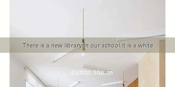 There is a new library in our school.It is a white