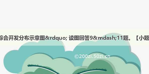 图为&ldquo;中国农业综合开发分布示意图&rdquo; 读图回答9&mdash;11题。【小题1】造成我国各地农业生