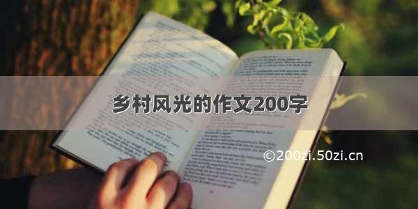 乡村风光的作文200字