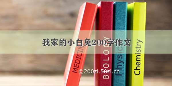 我家的小白兔200字作文