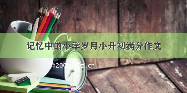 记忆中的小学岁月小升初满分作文