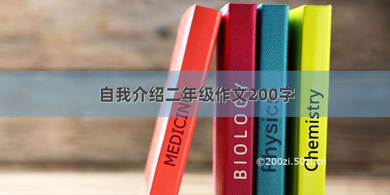 自我介绍二年级作文200字