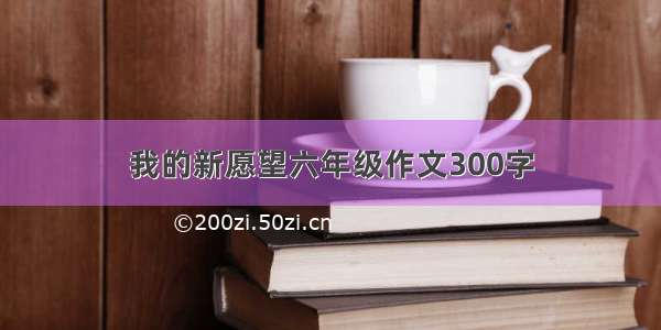 我的新愿望六年级作文300字