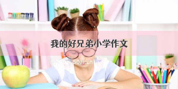 我的好兄弟小学作文